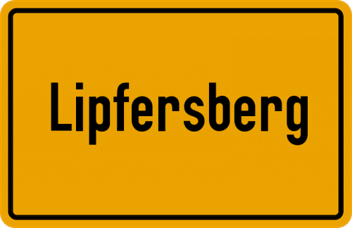 Ortsschild Lipfersberg