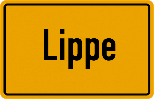Ortsschild Lippe, Siegerland