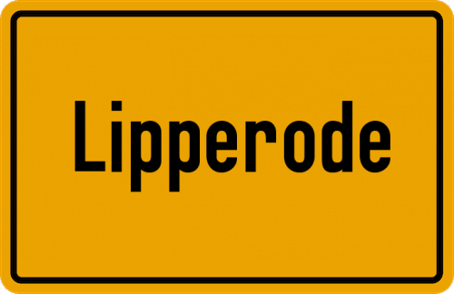 Ortsschild Lipperode