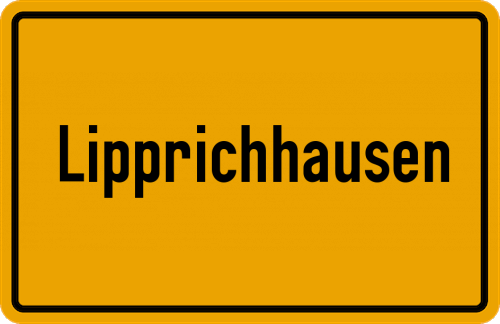 Ortsschild Lipprichhausen