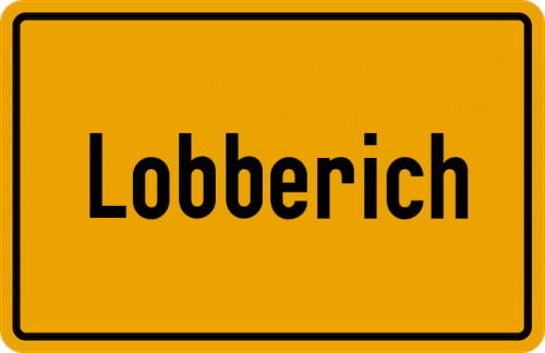 Ortsschild Lobberich
