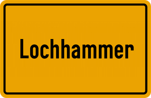 Ortsschild Lochhammer