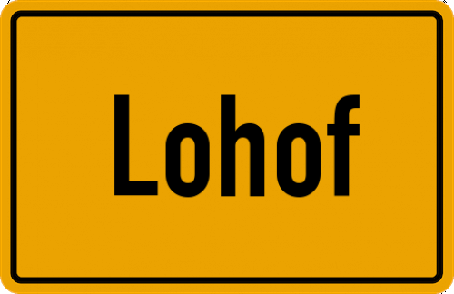 Ortsschild Lohof