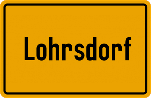 Ortsschild Lohrsdorf