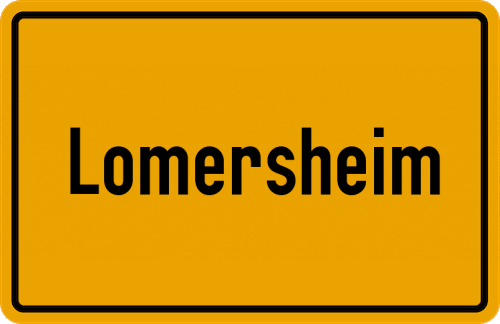 Ortsschild Lomersheim