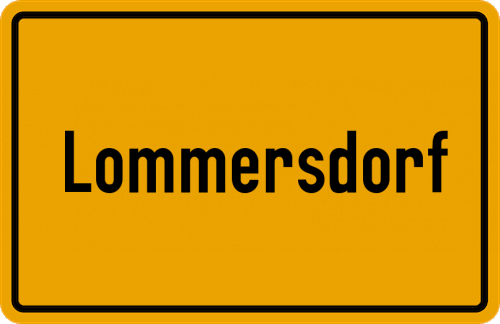 Ortsschild Lommersdorf