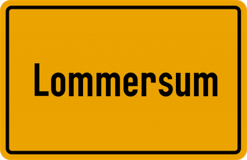 Ortsschild Lommersum
