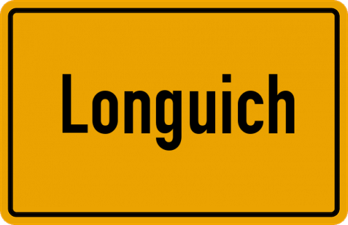 Ortsschild Longuich