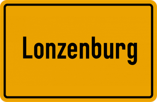 Ortsschild Lonzenburg