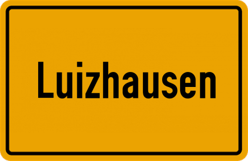 Ortsschild Luizhausen