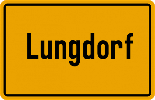 Ortsschild Lungdorf