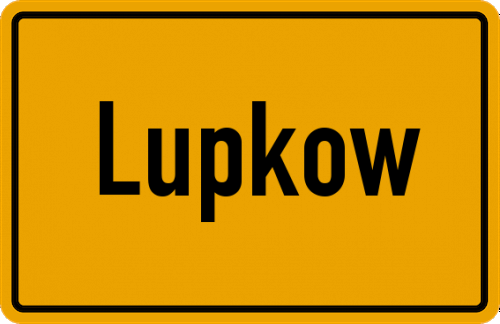 Ortsschild Lupkow