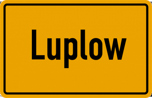 Ortsschild Luplow
