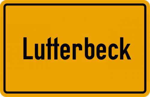Ortsschild Lutterbeck