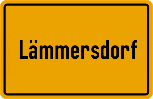 Ortsschild Lämmersdorf