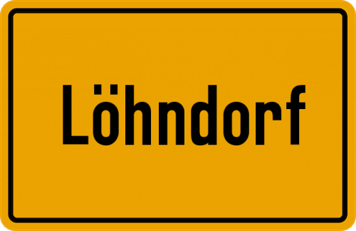 Ortsschild Löhndorf