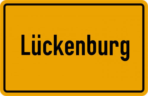 Ortsschild Lückenburg