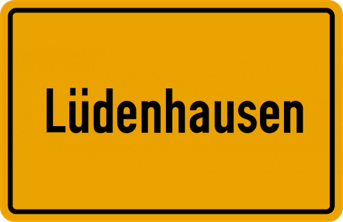 Ortsschild Lüdenhausen
