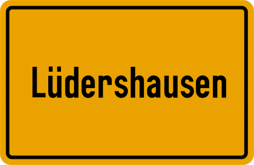 Ortsschild Lüdershausen