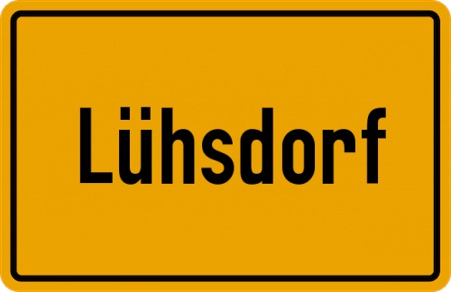 Ortsschild Lühsdorf