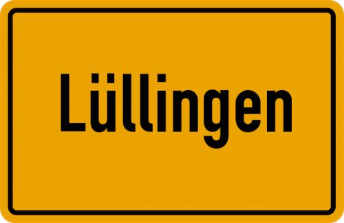 Ortsschild Lüllingen