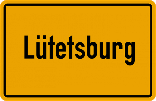 Ortsschild Lütetsburg