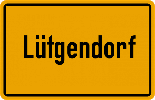 Ortsschild Lütgendorf