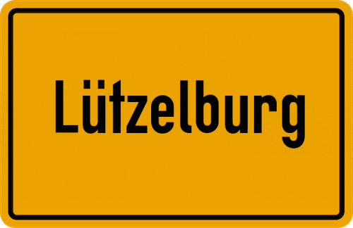 Ortsschild Lützelburg