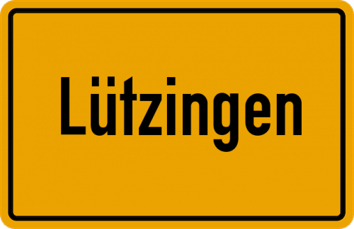 Ortsschild Lützingen