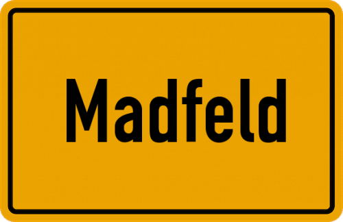 Ortsschild Madfeld