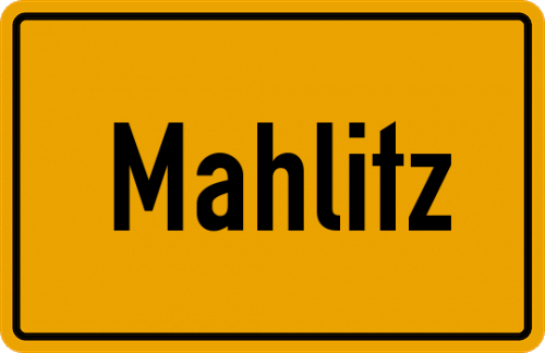 Ortsschild Mahlitz