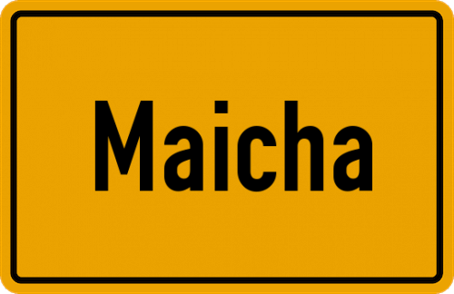 Ortsschild Maicha