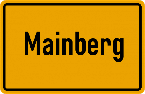 Ortsschild Mainberg