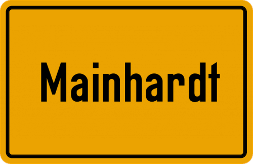 Ortsschild Mainhardt