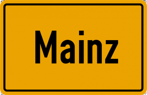 Ortsschild Mainz, Kreis Bad Aibling