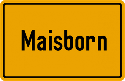 Ortsschild Maisborn