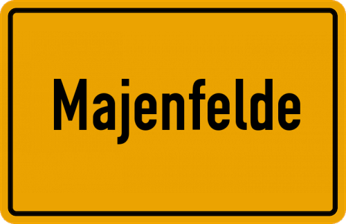 Ortsschild Majenfelde