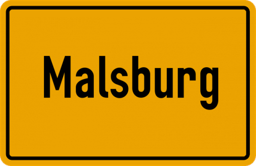 Ortsschild Malsburg