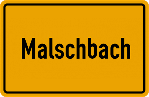 Ortsschild Malschbach