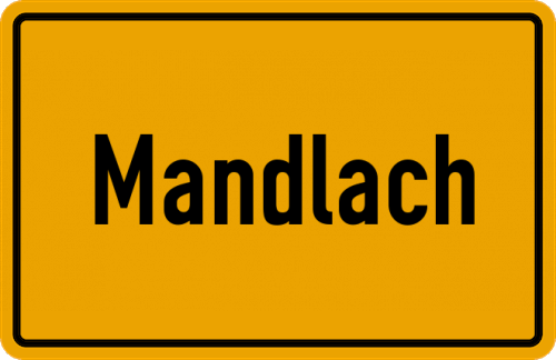 Ortsschild Mandlach