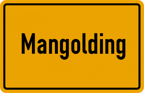 Ortsschild Mangolding