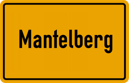 Ortsschild Mantelberg