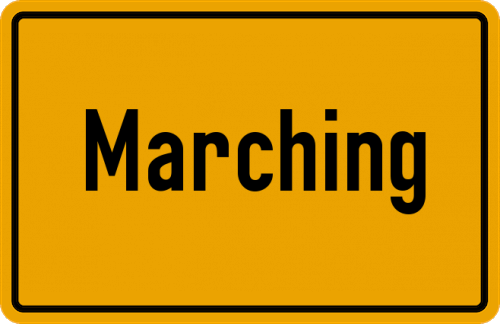 Ortsschild Marching