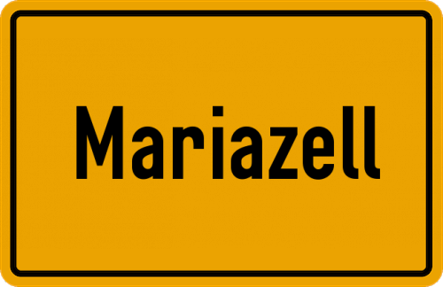 Ortsschild Mariazell
