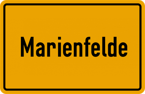 Ortsschild Marienfelde