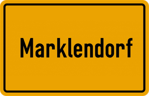 Ortsschild Marklendorf