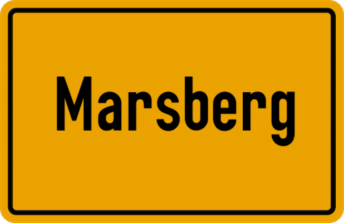 Ortsschild Marsberg