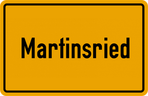 Ortsschild Martinsried