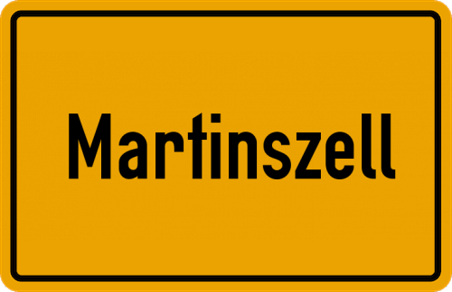 Ortsschild Martinszell