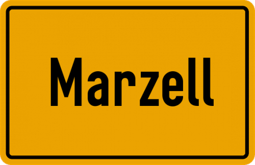 Ortsschild Marzell